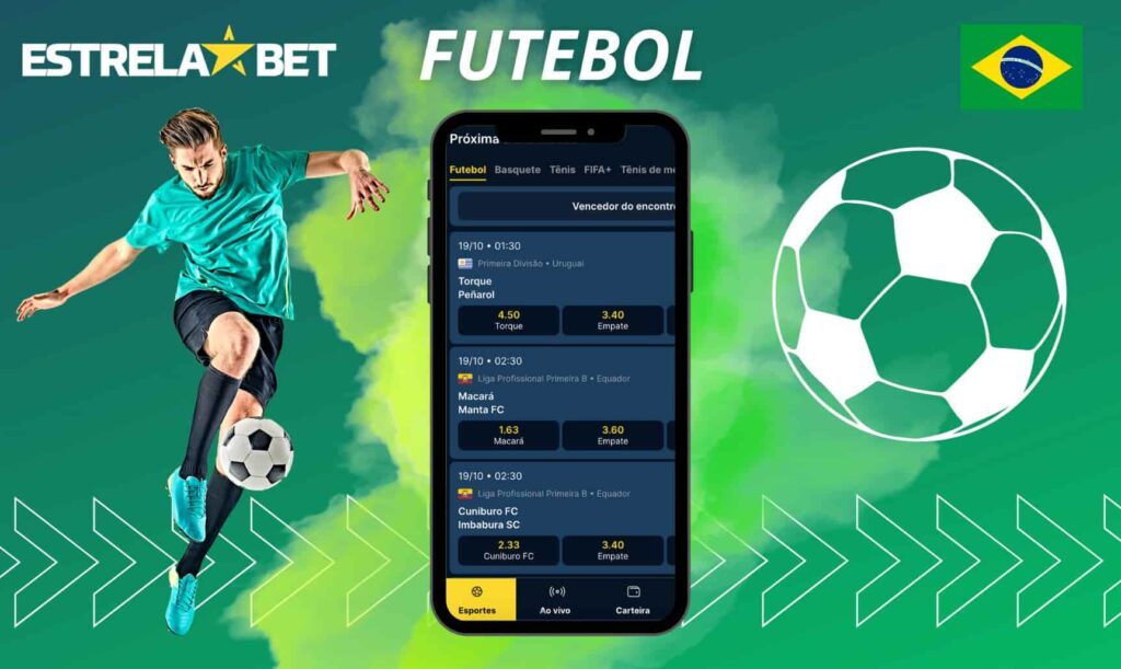 apostas de futebol na aplicação EstrelaBet Brasil